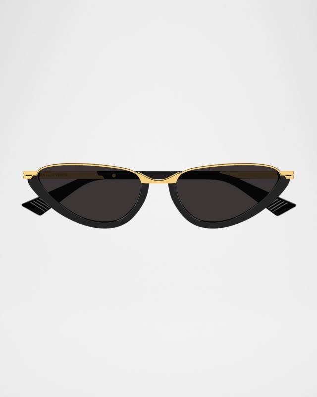 Recycled Acetate and Metal Cat-Eye Sunglasses